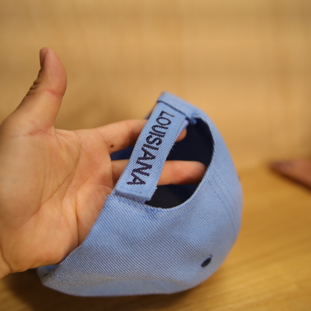 Vtg New Orleans Louisiana Hat Light Blue Embroidered Adjustable Cap - Picture 5 of 6